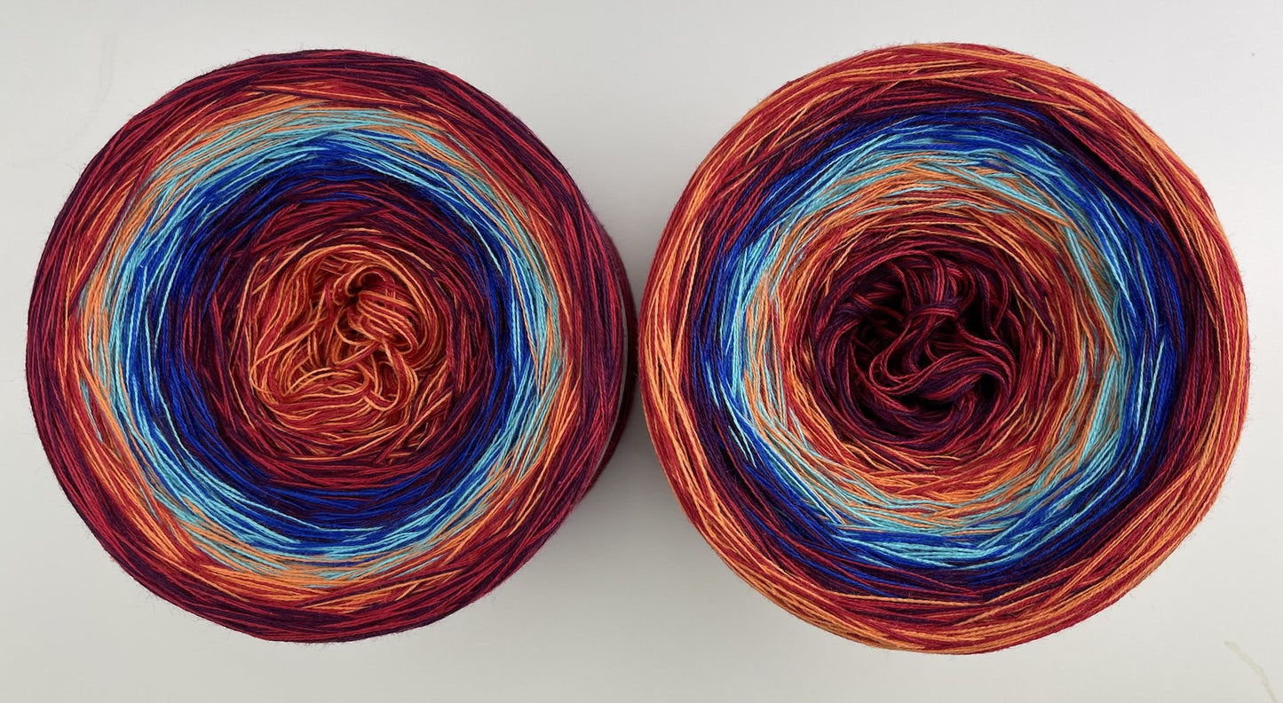 Fire and Ice Gradient Yarn