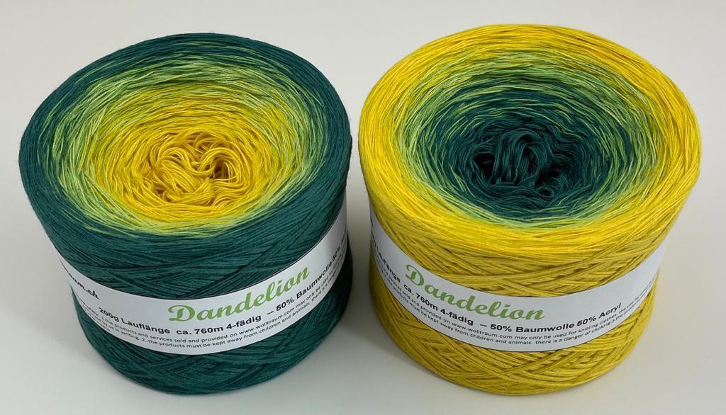 Dandelion Gradient Yarn