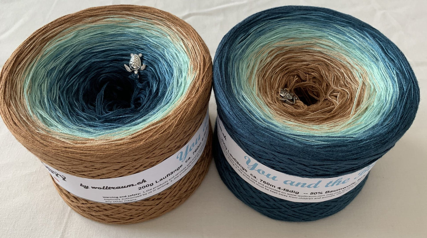 You and the Beach Gradient Yarn